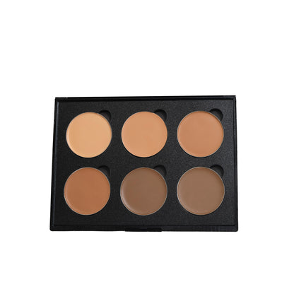 Plume Beauty 6 Well Cream Contour Palette | Cream Contouring Kit | Vegan Face Contour Palette | Blendable Contour Creams | Multi-Shade Contour Palette