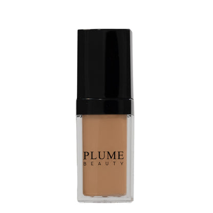 Plume Beauty Flawless Finish Foundation | Vegan Smooth Face Foundation | Long-Lasting Liquid Foundation | Lightweight Full-Coverage Foundation | Natural Matte Foundation