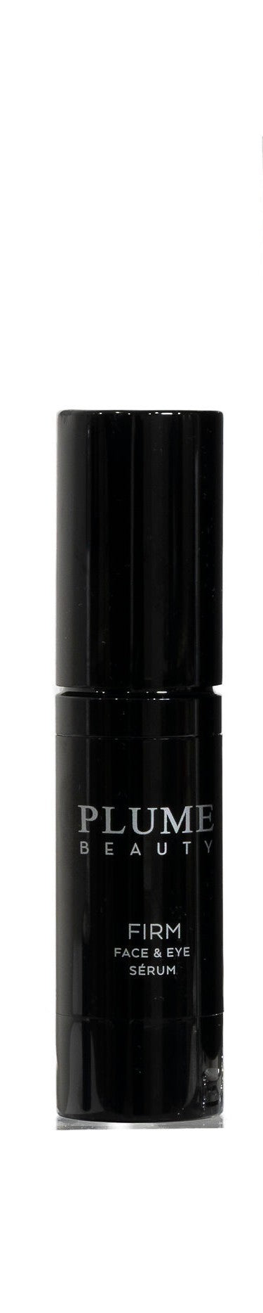 plume beauty firming face and eye serum | vegan anti-aging face serum | hydrating eye and face serum | skin tightening serum | nourishing firming facial serum