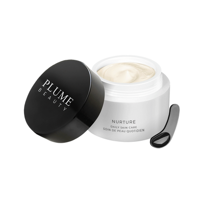 Plume Beauty Nurture Daily Skin Care 50ml | Vegan Daily Face Cream | Hydrating Skin Care Lotion | Nourishing Daily Moisturizer | Gentle Daily Skin Care Cream