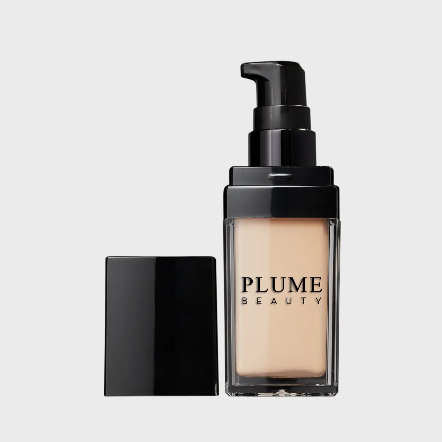 plume beauty flawless finish foundation | vegan smooth face foundation | long-lasting liquid foundation | lightweight full-coverage foundation | natural matte foundation