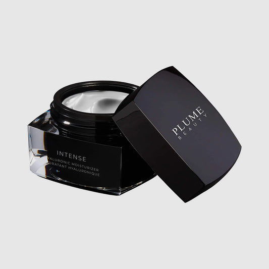 Plume Beauty Intense Hyaluronic Moisturizer 50ml | Vegan Hydrating Face Cream | Deep Moisture Skin Cream | Nourishing Hyaluronic Face Moisturizer | Lightweight Daily Moisturizer