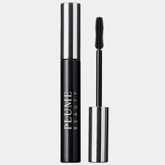 Plume Beauty Mascara Waterproof | Vegan Long-Lasting Mascara | Smudge-Proof Lash Mascara | Volumizing Waterproof Mascara | Curling Eye Mascara