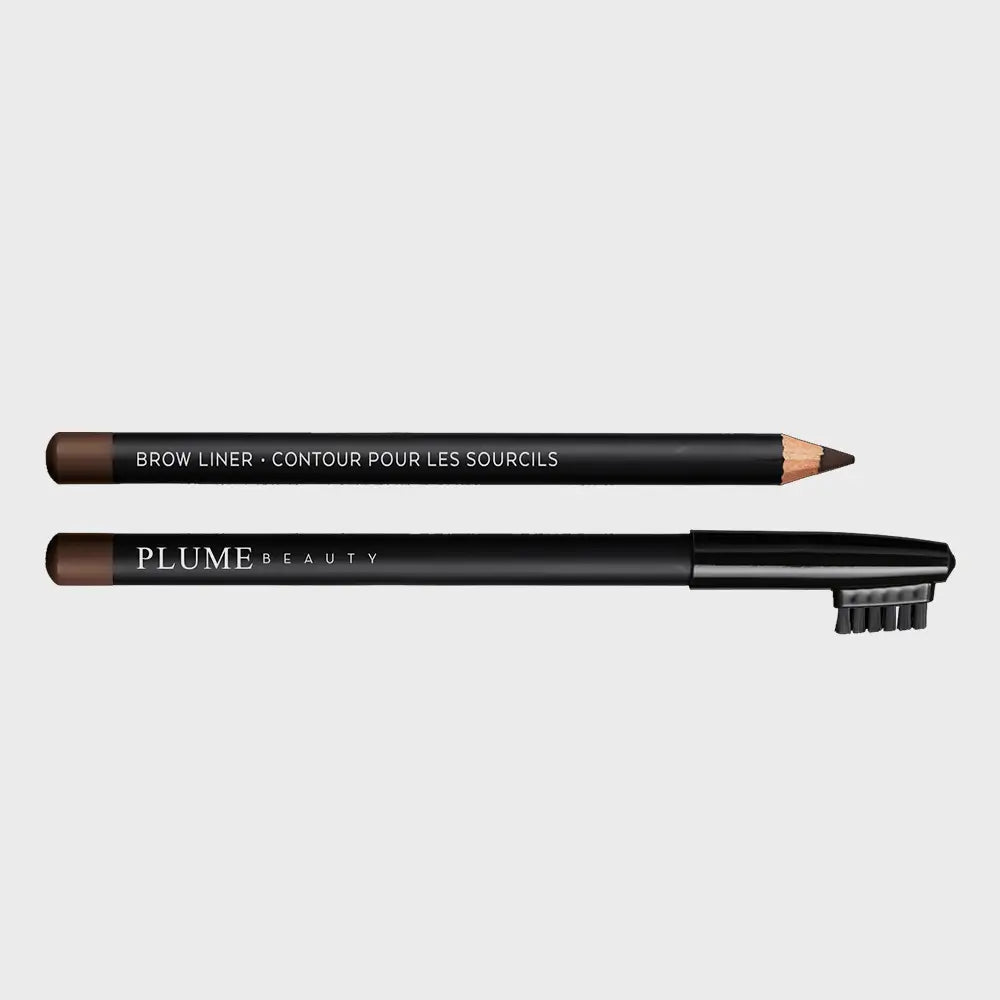 plume beauty brow pencil | vegan eyebrow pencil | precision brow liner | smooth blend brow pencil | long-lasting brow color